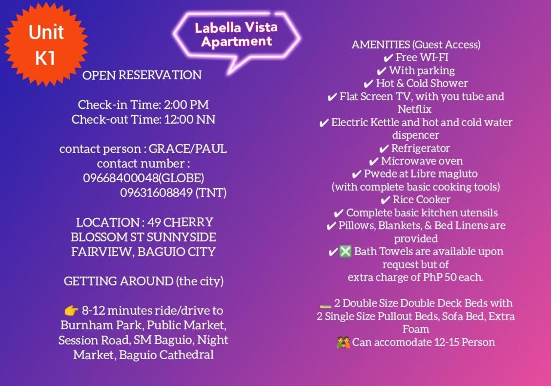 Labella Vista Apartment Baguio City Екстериор снимка